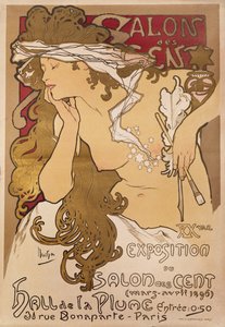 De hundras salong, 1896 av Alphonse Mucha