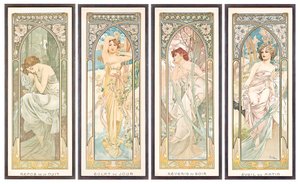 Dagens tider; Dagens timmar av Alphonse Mucha