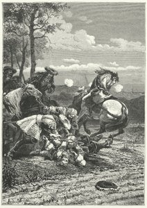 Marskalk Turennes död i slaget vid Salzbach av Alphonse Marie de (after) Neuville