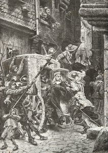 Arrestering av Pierre Broussel under slangbellan av Alphonse Marie de Neuville