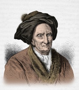 Porträtt av Bernard Le Bouyer de Fontenelle (Gravyr) av Alphonse Marie de Neuville