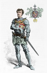 Porträtt av Karl Temeraire (gravyr) av Alphonse Marie de Neuville