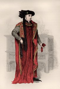 Porträtt av Philippe 3 de Bourgogne dit le bon (Gravyr) av Alphonse Marie de Neuville