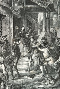 Voltaire arresteras i Frankfurt av Alphonse Marie de Neuville