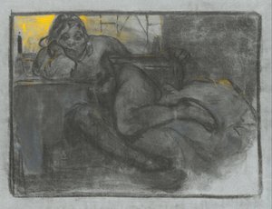 Absinth (studie av en kvinna) av Alphonse Mucha