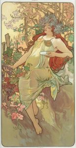 Höst av Alphonse Mucha