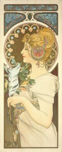 fjäder av Alphonse Mucha