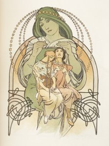 Illustration från Ilsee, Princess de Tripoli, 1897 av Alphonse Mucha