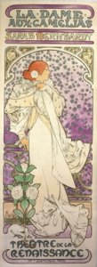La Dame aux Camelias / Renässansteatern av Alphonse Mucha