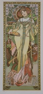 De fyra årstiderna: Hösten, 1900. av Alphonse Mucha