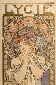 Lygie - Reproduktion av dekorativa verk av Mucha av Alphonse Mucha