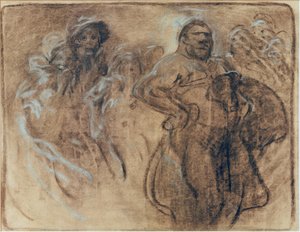 Manlig bild av Alphonse Mucha