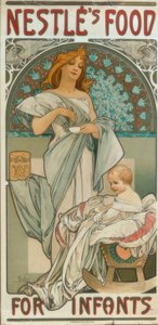 Nestlés mat för spädbarn av Alphonse Mucha