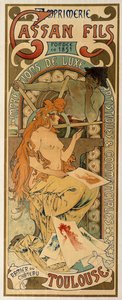 Affisch för Toulouse tryckeriet Cassan Fils, 1897.