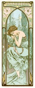 "Nattens vila", 1899 av Alphonse Mucha