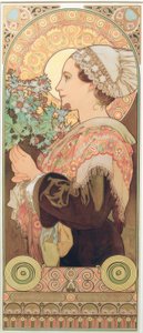Silberdistel av Alphonse Mucha