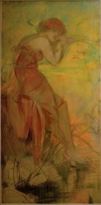 sommar av Alphonse Mucha