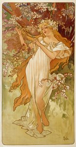 Våren 1896. av Alphonse Mucha
