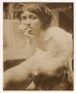 Studie för en dekorativ panel, 1908 (silvertryck av gelatin) av Alphonse Mucha