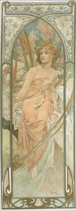Dagens tider: Morgonuppvaknande av Alphonse Mucha