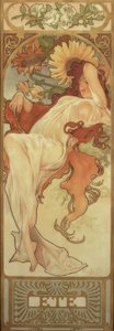 Sommar av Alphonse Mucha