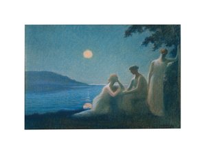 Under en månstråle, ca 1895