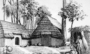 Hövdingens hus, Kalaimoku, 1819.