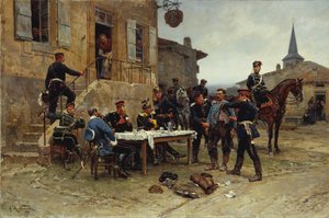 Sändningsbäraren, 1880. av Alphonse de Neuville
