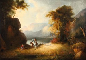 Hemkomsten 1835 (olja på duk) av Alvan Fisher