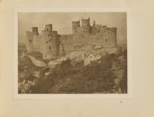 Harlech Castle från klippan av Alvin Langdon Coburn