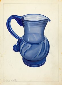 Blåst glas - Kanna av Alvin Shiren