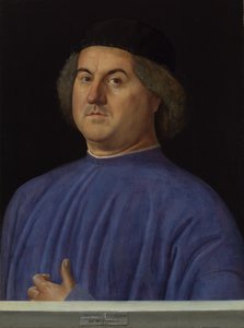 Porträtt av en man, 1497 av Alvise Vivarini