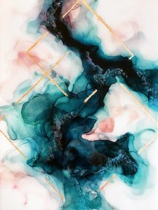 Sammanfattning: Teal Gold Flow av Alyson Storms
