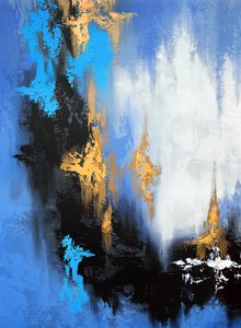 Dynamiskt blått guld av Alyson Storms