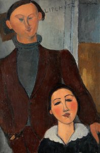 Jacques och Berthe Lipchitz, 1916. av Amedeo Modigliani