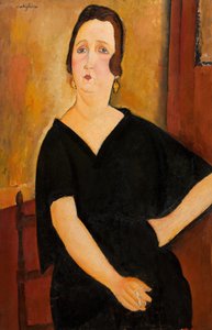 Madame Amedee kvinna med cigarett, 1918. av Amedeo Modigliani