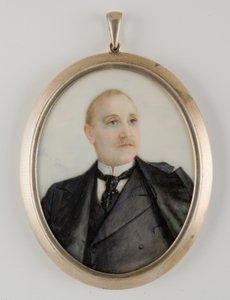 Porträtt av en man, möjligen Richard Townsend av Amalia Kussner