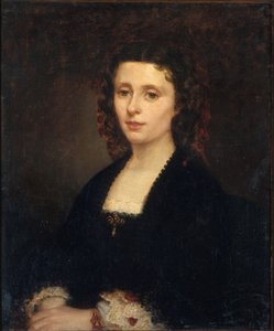 Porträtt av Athenais Mialaret 1826-1899, 1855. av Amandine Parrot