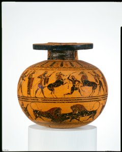 Terracotta aryballos (oljekolv), c.550 f.Kr. (terrakotta)