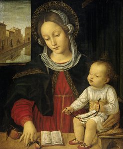Madonna med barn av Ambrogio Borgognone