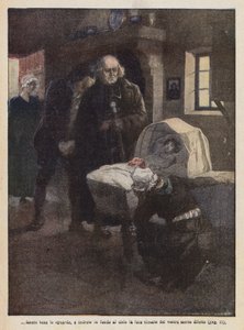 Illustration till Les Miserables av Victor Hugo (färglitografi) av Ambrogio Lombardi