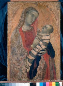 Madonna och barn, 1320-23 av Ambrogio Lorenzetti