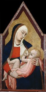 Madonna of the Milk, mellan 1325 och 1348 av Ambrogio Lorenzetti
