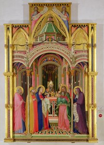 Presentationen i templet, 1342 (tempera på panel) av Ambrogio Lorenzetti