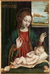 Madonna och sovande barn (Madonna of the Veil)