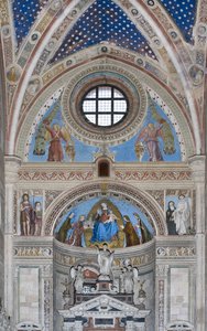 Gian Galeazzo Visconti och söner erbjuder modellen av Charterhouse till Jungfru Maria, 1500-1522