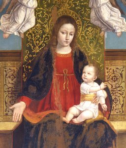 Madonna och barn, detalj