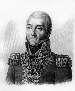 Porträtt av general Jérôme Soules 1760-183.- i ”Porträtt av franska generaler efter fransmännens segrar och erövringar””. Graverad av Ambroise Tardieu 1818. Stella Collection. av Ambroise Tardieu