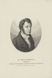 Porträtt av Eilhard Mitscherlich 1794-1863 , ca. 1830-1840. av Ambroise Tardieu