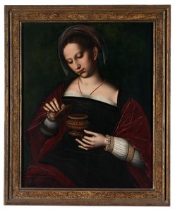 Maria Magdalena (olja på duk) av Ambrosius Benson